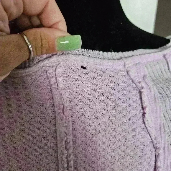 We the Free Women's Catalina Thermal Top in Lilac M - Picture 16 of 16